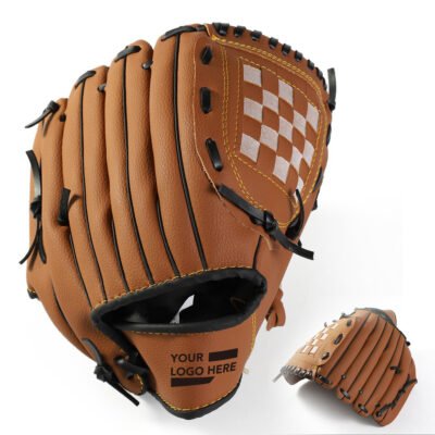Adjustable Strap PU Leather Teenager Baseball Gloves