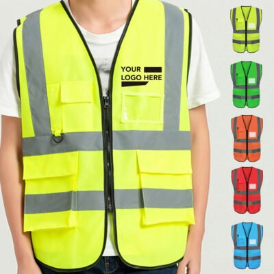 Multi Pocket Reflective Safety Vest