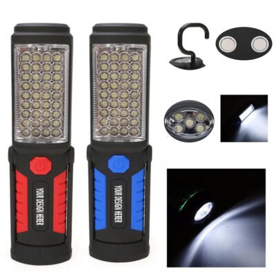 USB Rechargeable Flashlight w/ Hook