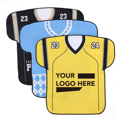 Die Cut Microfiber Jersey Rally Towel