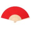 Folding Polyester Bamboo Fan - Image 5
