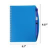 A5 Plastic Cover Notebook w/ Pen - Image 3