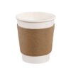 Kraft Paper Coffee Cup Sleeve - Image 3