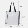 PVC Transparent Tote Bag - Image 2