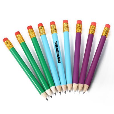 Golf Short Pencils With Eraser