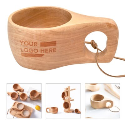Wooden Beer Mug Office Coffee Cup