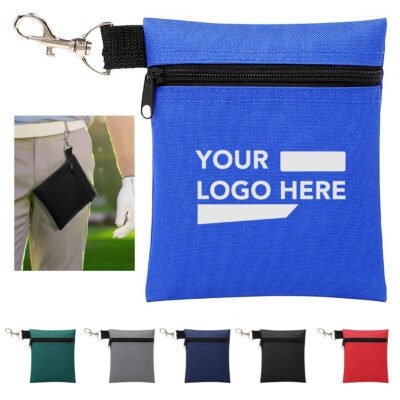 Portable Golf Accessory Bag w/ Keychain