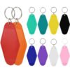 Plastic Diamond-Shaped Hotel Keychain Tag - Image 4