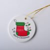 Christmas Round Ceramic Pendant - Image 6