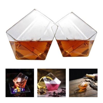 Diamond Shaped Whiskey Glasses