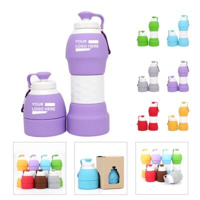 20oz Collapsible Silicone Water Bottle