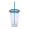 450ml Plastic Beverage Cup w/ Straw - Image 10