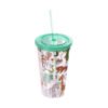 450ml Plastic Beverage Cup w/ Straw - Image 6