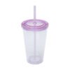 450ml Plastic Beverage Cup w/ Straw - Image 9