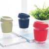 12oz Glass Coffee Cup w/ Sleeve - Image 2