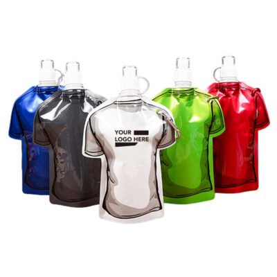 T-Shirt Shaped Foldable Water Bottle w/ Carabiner