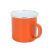 12oz White Enamel Mug Silver Rim With Case - Image 4