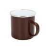 12oz White Enamel Mug Silver Rim With Case - Image 5