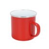 12oz White Enamel Mug Silver Rim With Case - Image 6
